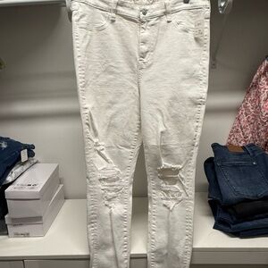White Distressed Women's Jeans